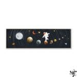 Poster Parcours Astronaute dans L’espace Unique Décoration - Affiche