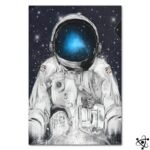 poster peinture astronaute pour un decor unique 30cm x 40cm affiche 262 1