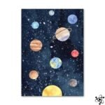 poster peinture systeme solaire pour enfants 30cm x 40cm affiche 598 1