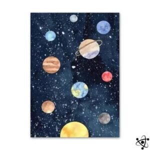 poster peinture systeme solaire pour enfants 30cm x 40cm affiche 598 1