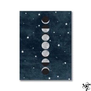 Poster Phases de la Lune pour Enfants 1 Poster phases de la Lune pour enfants Déco Science