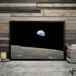 poster photo terre vue de la lune 30cm x 45cm affiche 993 1