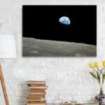 Poster Photo Terre Vue de la Lune - Affiche