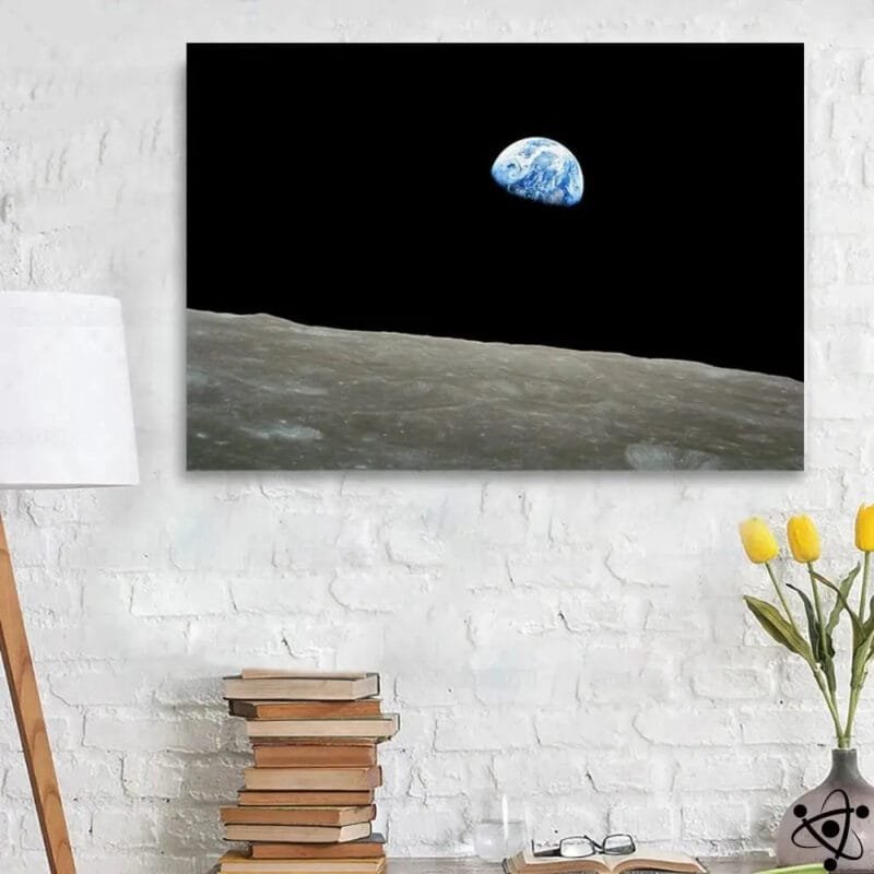 Poster Photo Terre Vue de la Lune - Affiche