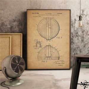 poster plan dun observatoire astronomique colore 30cm x 42cm affiche 347 1