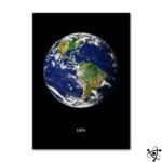 poster planete terre vue aerienne decorative 30cm x 40cm affiche 569 1