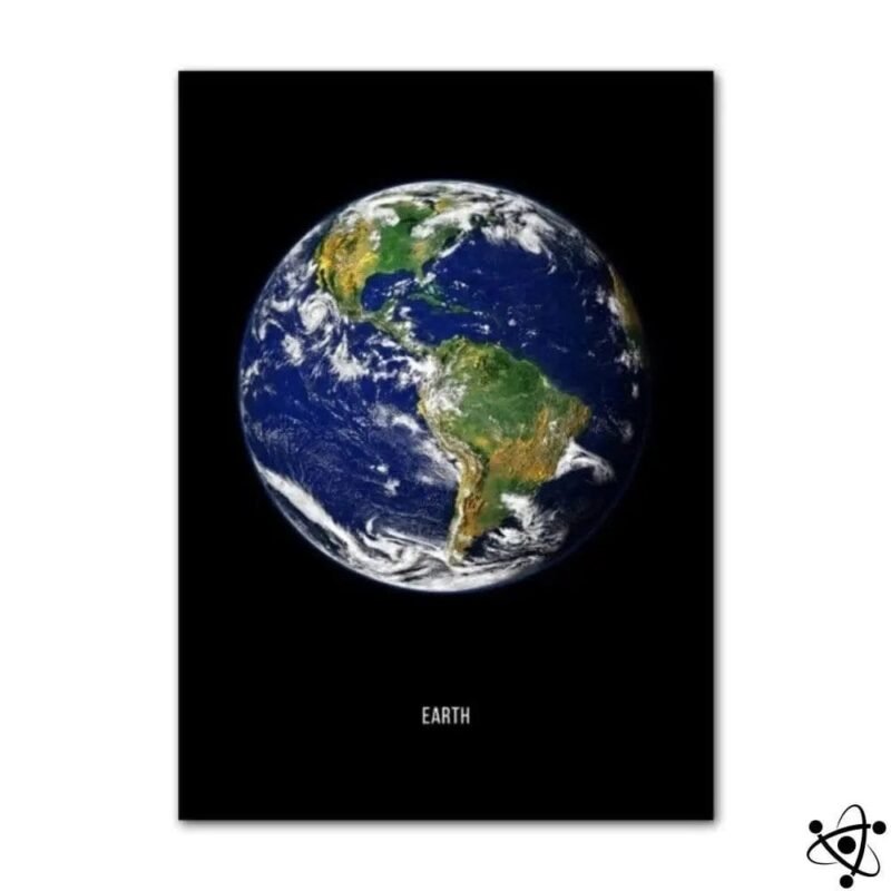 poster planete terre vue aerienne decorative 30cm x 40cm affiche 569 1