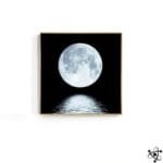 Poster pleine lune Déco Science