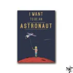 Poster Rêve D’astronaute Inspirant pour Enfants