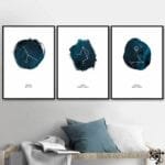 Poster Signes du Zodiaque pour votre Signe Astrologique Unique - Affiche