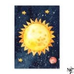 Poster Soleil pour Enfant Déco Science