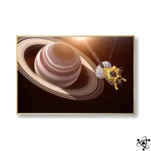 Poster Sonde Cassini pour Rendre Hommage à la Découverte Scientifique