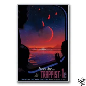 Poster Vintage Trappist-1e pour Décoration Unique
