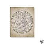 Posters Cartes Astronomiques du XIXe siècle Déco Science
