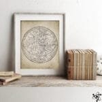 Posters Cartes Astronomiques du Xixe Siècle Haut de Gamme - Affiche