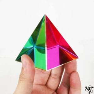 Prisme Triangulaire Coloré Unique en Verre - Prisme