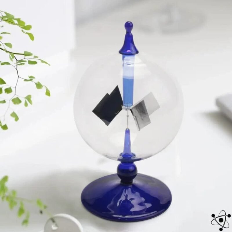 Radiomètre de Crookes Bleu élégant et Décoratif