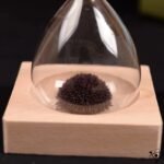sablier magnetique en verre avec socle bois 315 1