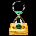 sablier magnetique pour decoration scientifique elegante vert 296 1