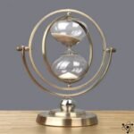 Sablier Sphérique en Métal Bronze Design Moderne Chic