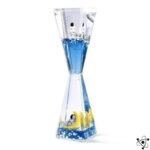 sablier stellaire avec liquide transparent et figurines demi lune 848 1