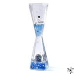 sablier stellaire avec liquide transparent et figurines lune 521 1