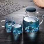 Service de Verre Borosilicate et Carafe Spacieuse