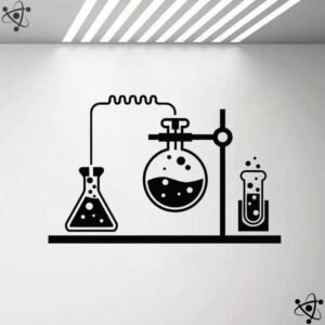 sticker laboratoire de chimiste realiste noir 42cm x 27cm stickers 172 1