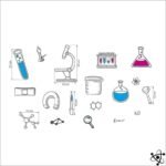 Stickers Outils Laboratoire Scientifique Captivants