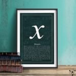 tableaux symboles mathematiques infini et x 20cm 30cm affiche 573 1