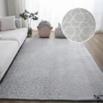 tapis phosphorescent geometrique design moderne 50cm x 160cm 531 1