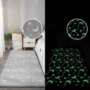 tapis phosphorescent lune pour une ambiance magique 50cm x 80cm 754 1