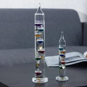 Thermomètre de Galilée Tube pour Décoration Unique - Thermomètre