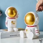 Tirelire Astronautes 20cm x 19cm Aventure Spatiale