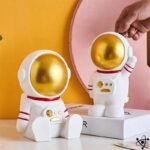 Tirelire Astronautes 20cm x 19cm Aventure Spatiale