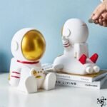 Tirelire Astronautes 20cm x 19cm Aventure Spatiale