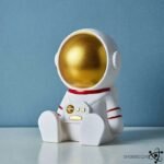 Tirelire Astronautes 20cm x 19cm Aventure Spatiale