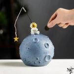 Tirelire Lune & Astronaute 5cm x 14cm