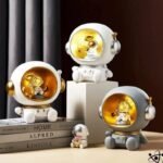 tirelire veilleuse astronautes avec eclairage etoile 189 1