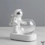 vase hydroponique explorateurs elegant et futuriste astronaute argent 434 1