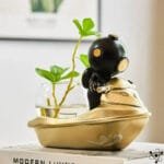Vase Hydroponique Scaphandrier 9cm pour Plantes Aquatiques - Vase