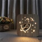 Veilleuse 3d Fusée avec Lumière Douce Idée Cadeau Parfaite