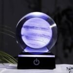 veilleuse en cristal systeme solaire eclairee jupiter noir 194 1