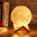 Veilleuse Lune en Bois Pur et Polystyrène Anti-choc