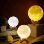 Veilleuse Lune en Bois Pur et Polystyrène Anti-choc